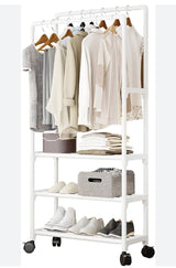 Sturdy metal Rolling Garment Rack
