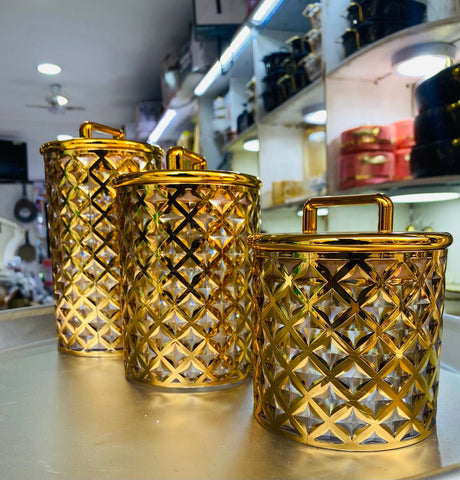 3-Piece Acrylic Storage Tins- Furaha Finds Kenya