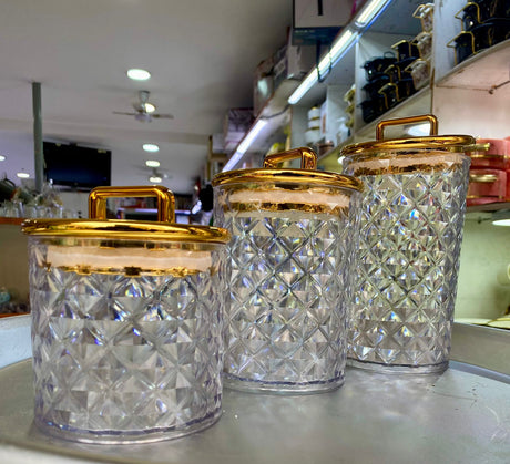 3-Piece Acrylic Storage Tins- Furaha Finds Kenya