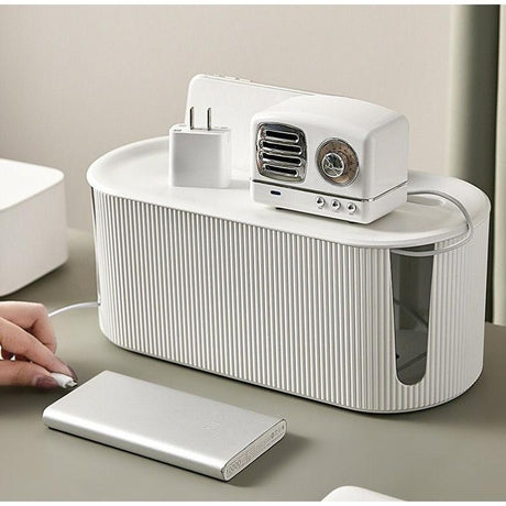 Cable Organizer Box Tidy & Safe Cord Management Solution