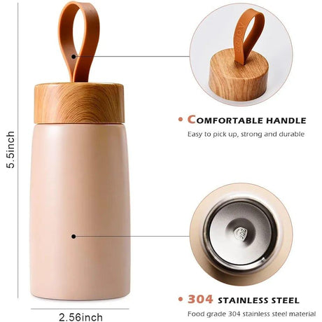 Flask Strap with Bamboo Lid Perfect for Babies & Everyone- Furaha Finds Kenya