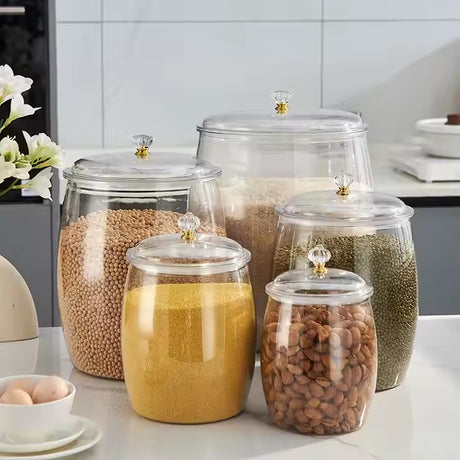 Airtight Transparent Cereal / Candy Storage Container
