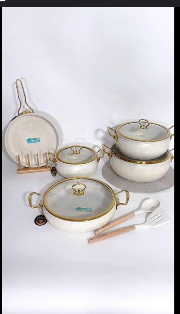 Donnor 11pcs Granite Cookware Set Premium 6 Layer Nonstick Coating