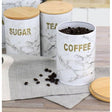 3pcs Airtight Ceramic Canisters Set with Bamboo Lid- Furaha Finds Kenya