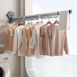 Furaha Finds Retractable Clothes Drying Rack No punching wall mounted suction cup drying rack,space saving, durable, and adjustable for small laundry areas.