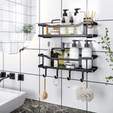 2PCS kitchen Caddy Shelf Bathroom Organizer Rustproof & No Drilling- Furaha Finds Kenya