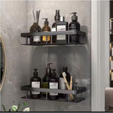 2 Pcs Aluminum Alloy Rectangular Shelf with Towel Holder- Furaha Finds Kenya
