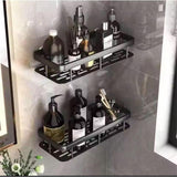 2 Pcs Aluminum Alloy Rectangular Shelf with Towel Holder- Furaha Finds Kenya