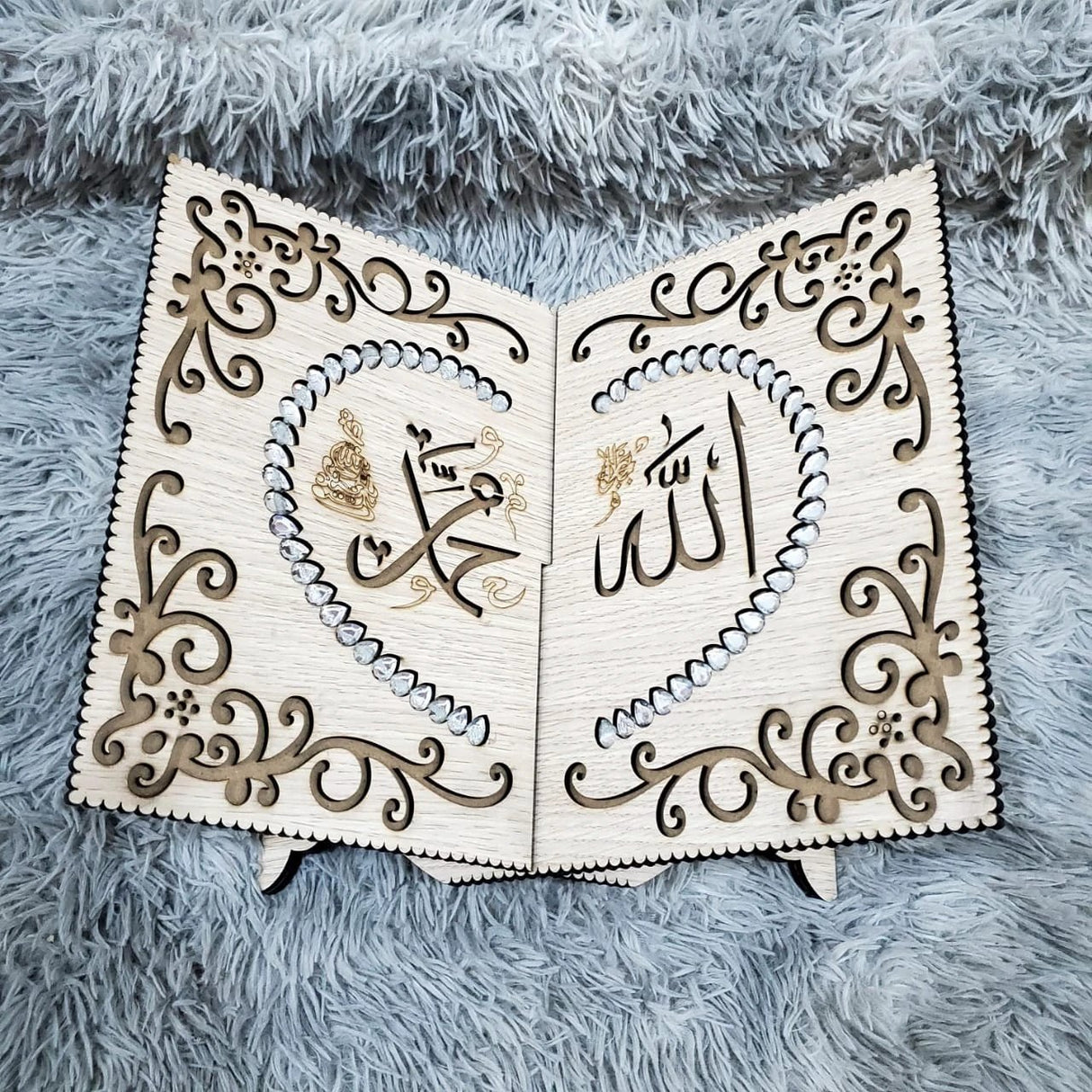 Quran Display Wooden Rack Large Islamic Book Stand Quran wooden rack Religious Items
