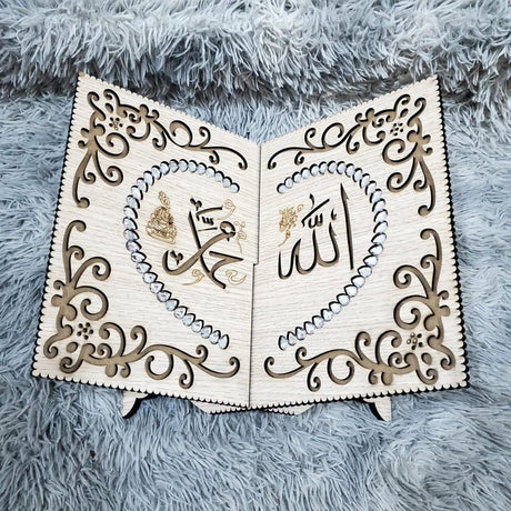 Quran Display Wooden Rack Large Islamic Book Stand Quran wooden rack Religious Items