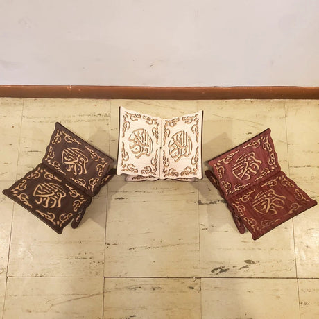 Quran Display Wooden Rack A5 Size Islamic Book Stand Quran wooden rack Uncategorized