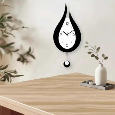U Shaped Wall Clock Silent Modern Decorative For Home Office clocks Wall Clocks