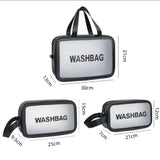 3pc Wash Bag Pouch Set with Wide Base