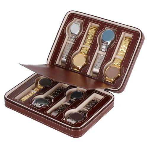 8 Slots Double Layer Watch Organizer Home & Storage Jewelry Boxes