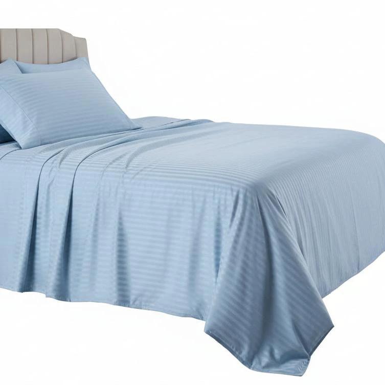 Cotton Striped Bedsheet Set 6×6 bedding Bed Sheets
