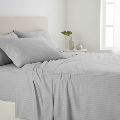 Cotton Striped Bedsheet Set 6×6