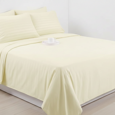 Cotton Striped Bedsheet Set 6×6