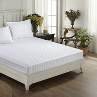 Cotton Striped Bedsheet Set 6×6 bedding Bed Sheets