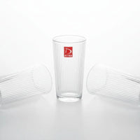 Ribbed Glass Tumblers 335ml Set of 6 Drinkware Tumblers