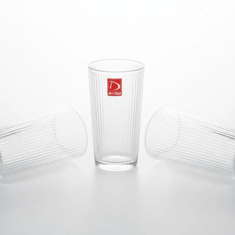 Ribbed Glass Tumblers 335ml Set of 6 Drinkware Tumblers