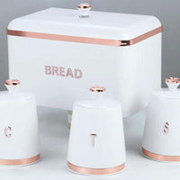 Elegant Bread Bin and Canister Set 4 Piece Bread bin