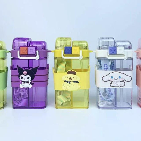 Partitioned Cartoon Children’s Double Drinking Water Bottle 520ml Drinkware