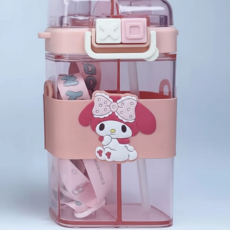 Partitioned Cartoon Children’s Double Drinking Water Bottle 520ml Drinkware