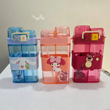 Partitioned Cartoon Children’s Double Drinking Water Bottle 520ml Drinkware