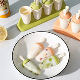 Cartoon Reusable Popsicle Mold Set for Homemade Ice Cream Bakeware Ice Molds