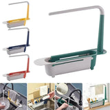 Telescopic Sink Shelf Kitchen Organizer Soap & Sponge Drain Rack Sink accessories Sink Caddies