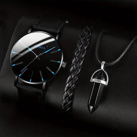 3 in 1 Luxury Men Styled Gift Set Men gift set Jewelry Sets