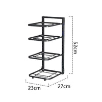 4 Layer Pot and Pan Storage Rack Kitchen Organizer Kitchen storage Pot Racks