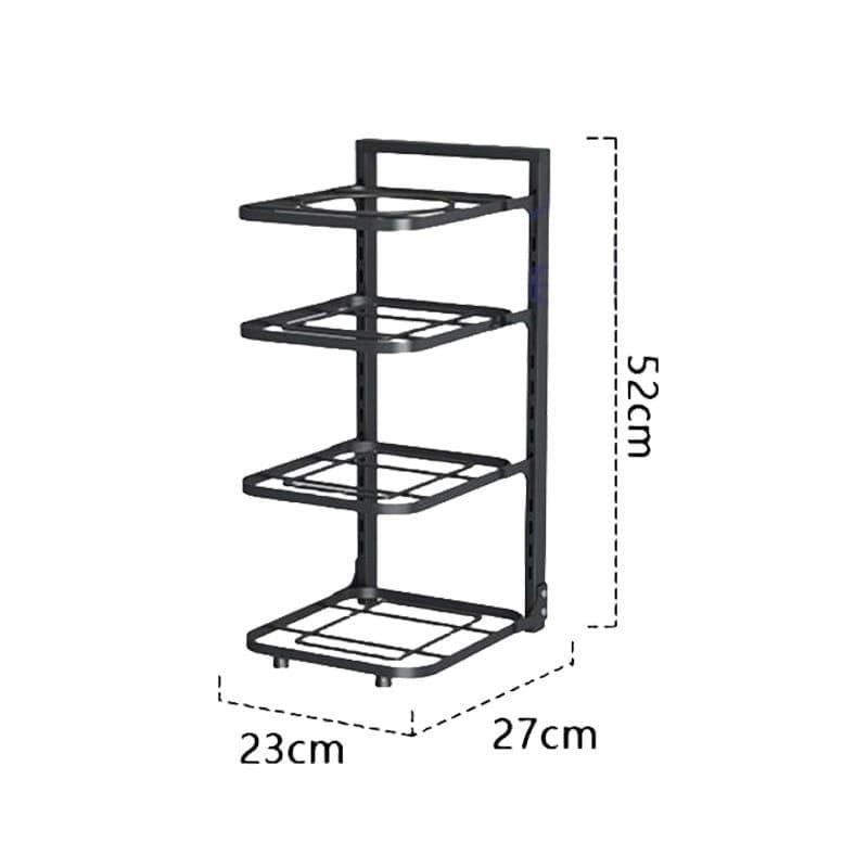 4 Layer Pot and Pan Storage Rack Kitchen Organizer