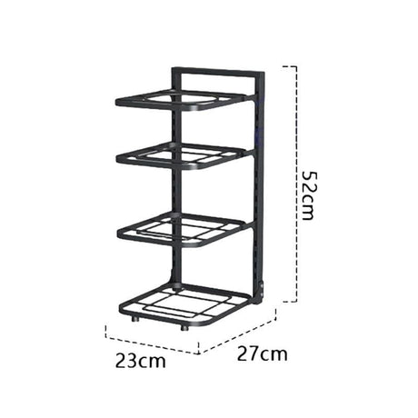4 Layer Pot and Pan Storage Rack Kitchen Organizer