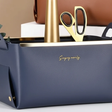 Multifunction PU Leather Collapsible Sundries Storage Basket Organizer Desk organizer Household Storage Containers