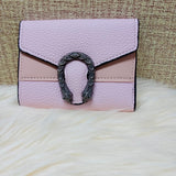 Ladies Short Foldable PU Leather Wallet with Card Slots