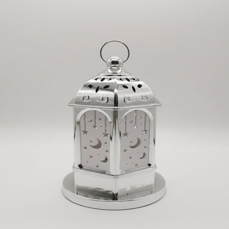 Moon and Star Shadow Decorative Lantern for Eid and Ramadan