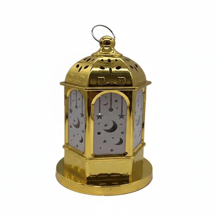 Moon and Star Shadow Decorative Lantern for Eid and Ramadan Decor Seasonal & Holiday Decorations
