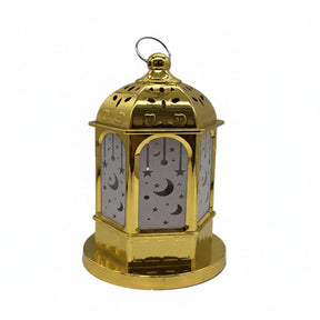 Moon and Star Shadow Decorative Lantern for Eid and Ramadan Decor Seasonal & Holiday Decorations