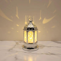 Moon and Star Shadow Decorative Lantern for Eid and Ramadan Decor Seasonal & Holiday Decorations