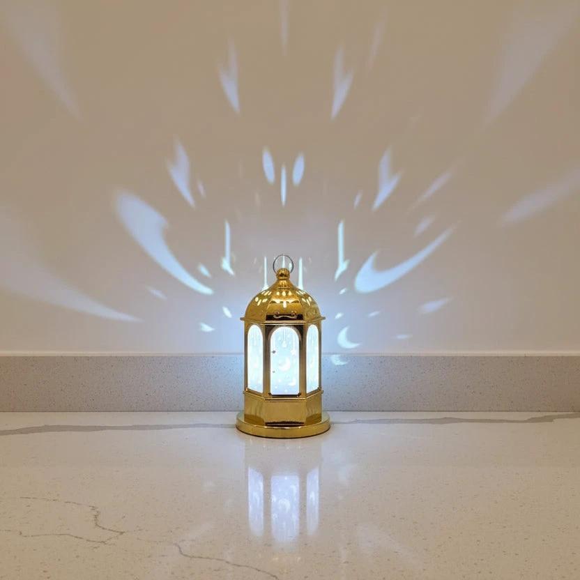 Moon and Star Shadow Decorative Lantern for Eid and Ramadan Decor Seasonal & Holiday Decorations