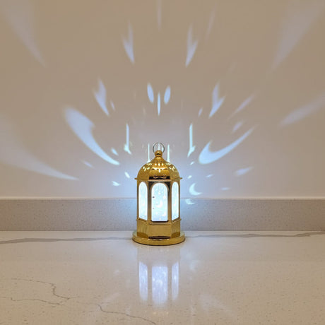 Moon and Star Shadow Decorative Lantern for Eid and Ramadan