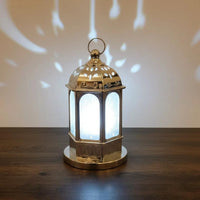 Moon and Star Shadow Decorative Lantern for Eid and Ramadan Decor Seasonal & Holiday Decorations