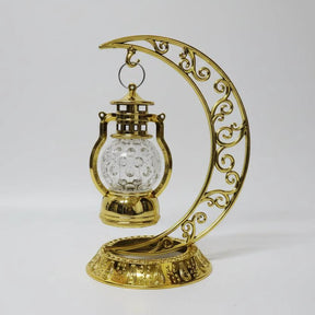 Turkish Mosaic Moon Lamp Holder with Lamp Decor Table Lamps