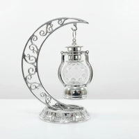 Turkish Mosaic Moon Lamp Holder with Lamp Decor Table Lamps