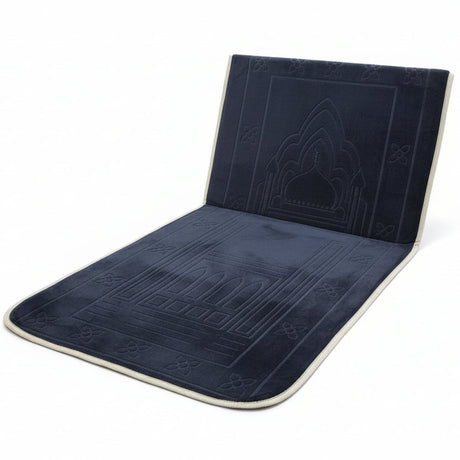 Portable Foldable Prayer Mat with Backrest Travel Salah Mat