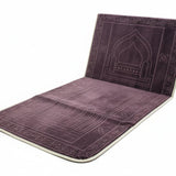 Portable Foldable Prayer Mat with Backrest Travel Salah Mat