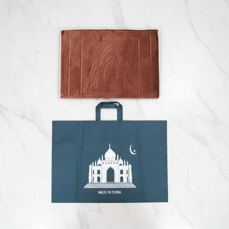 Portable Foldable Prayer Mat with Backrest Travel Salah Mat