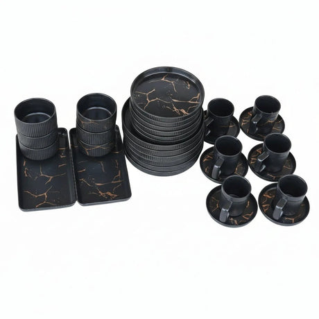 Matte Stoneware European Dinner Set 32 Pieces Smooth Finish Dinner set Uncategorized