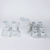 Matte Stoneware European Dinner Set 32 Pieces Smooth Finish Dinner set Uncategorized